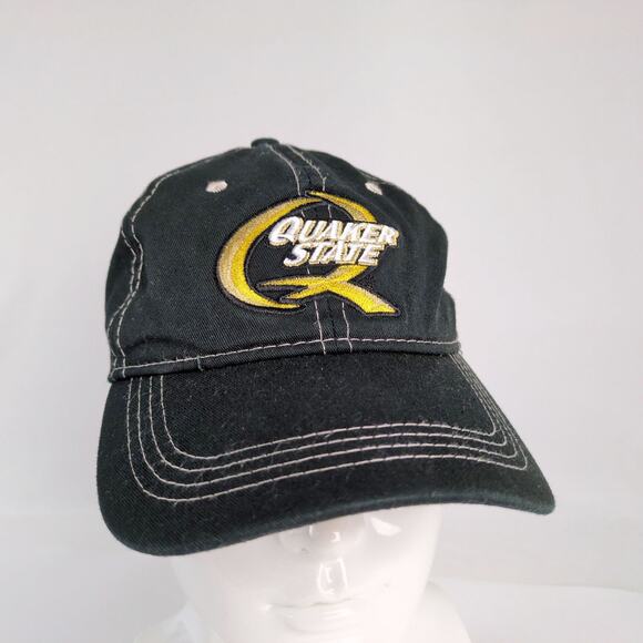 Quaker State Black Baseball Hat Ball Cap America, Racing Cars Adult OSFM - Picture 2 of 7